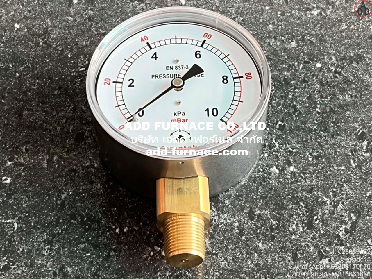 Yamataha Pressure Gauge 0-10kPa(0-100mBar) 3/8PT (2)
